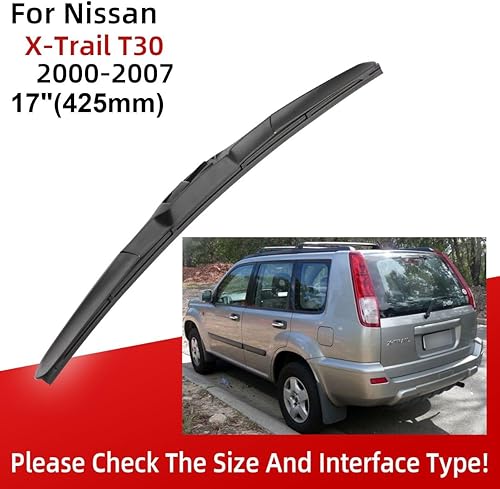 Miniatura 3 de 3 limpiaparabrisas de 24 pulgadas, 16 pulgadas, 17 pulgadas, repuesto para X-Trail T30 2000-2007, limpiaparabrisas de equipo original, que cumple