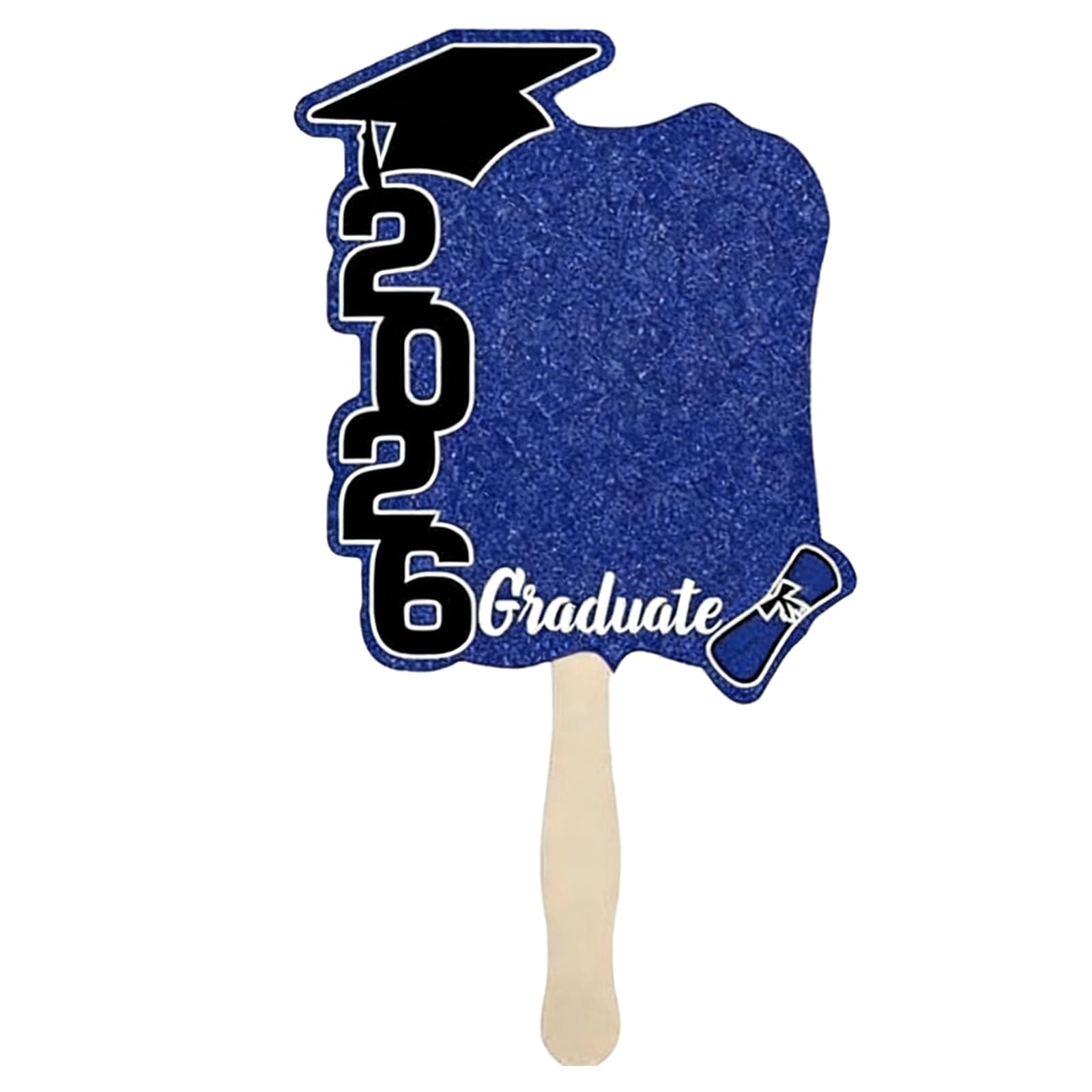 Limtula Hand Fan Double Sided Printed Wooden for Class of 2026 Celebrations Photography Commencement Fan Deck