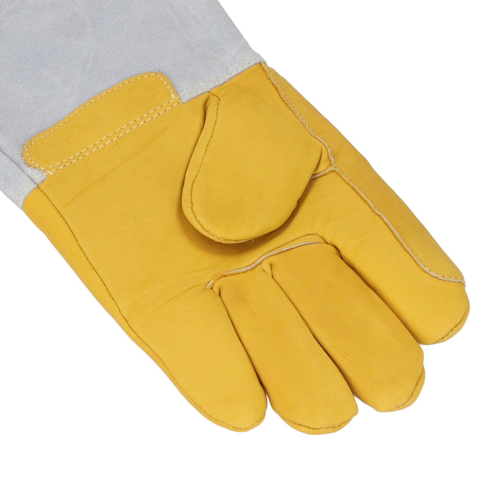Marhynchus 40cm LN2 Protective Gloves, Cryogenic Leather Gloves for Liquid Nitrogen Dry Ice Cold Storage