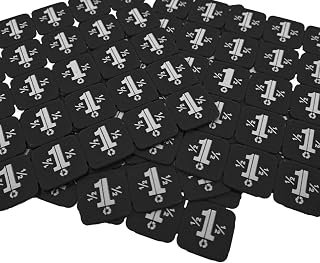 CombiCraft 1000 Fichas de plástico Reciclado en láminas separables Color Negro 24x24mm. Ideales para Festivales y Eventos.