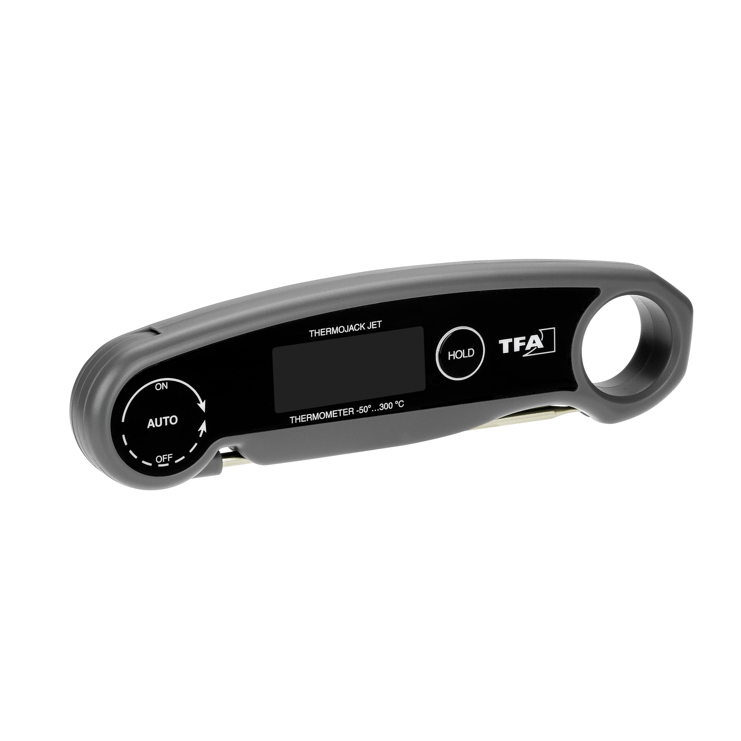 TFA Dostmann 30.1069 Thermo Jack Jet 30.1069 Thermomètre numérique pour Barbecue à Viande, thermomètre de Cuisine, thermomètre à piquer, température Centrale, Barbecue, Rechargeable Via USB, Lavable,