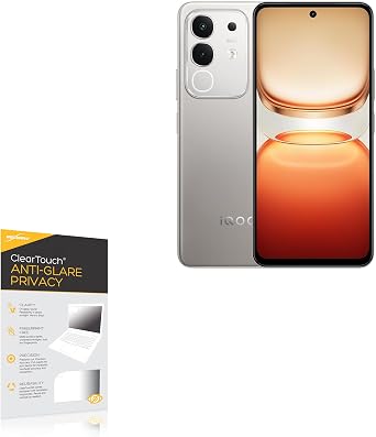 BoxWave Screen Protector Compatible With vivo iQOO Z10x - ClearTouch Anti-Glare Privacy 2-Pack, Privacy Screen Protector Flexible Film Anti-Glare