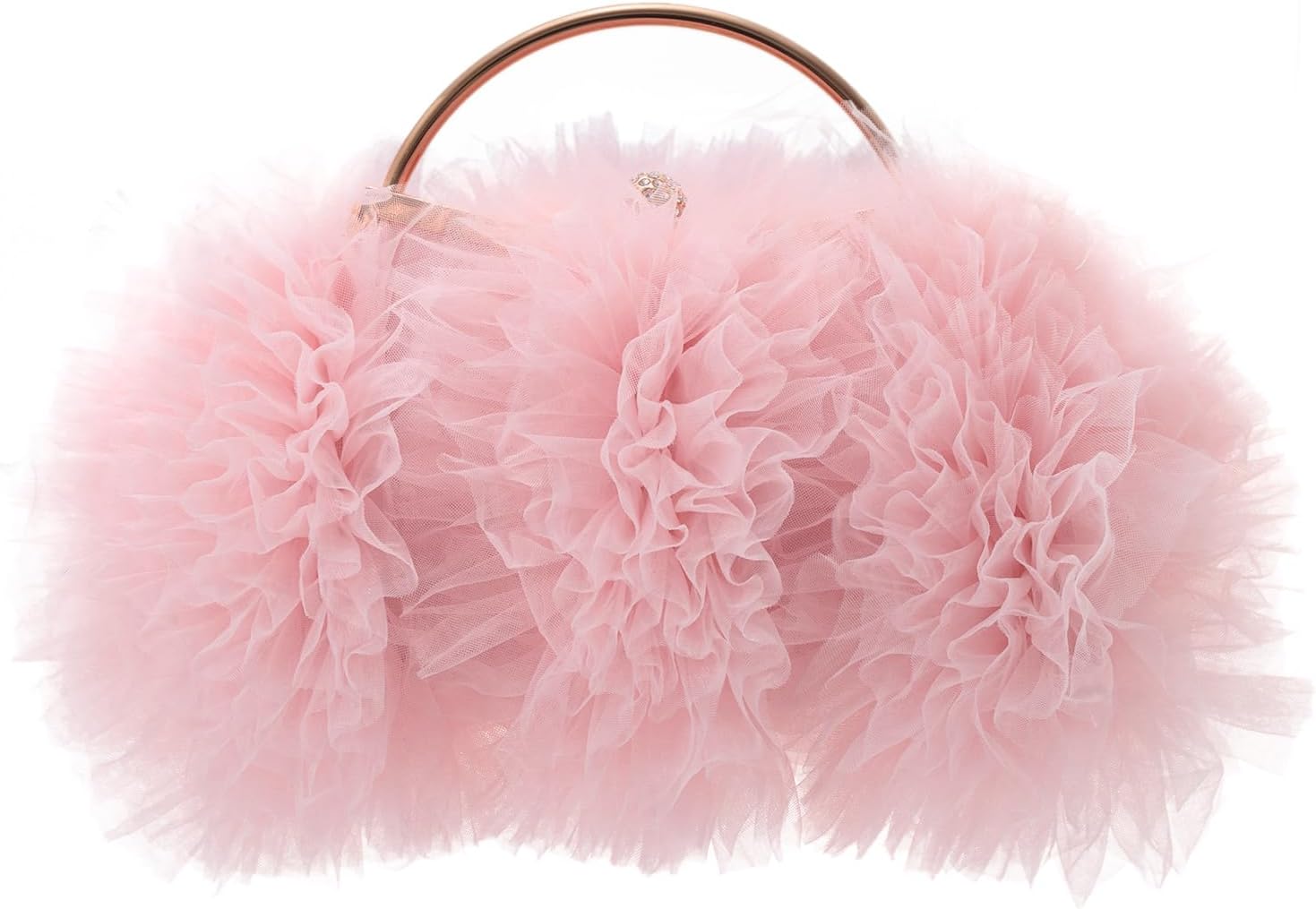 Oweisong Floral Clutch Purse for Women Formal Satin Evening Bag Flower Wedding Handbags Going Out Crossbody Bag