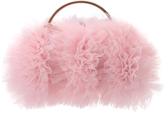 Oweisong Floral Clutch Purse for Women Formal Satin Evening Bag Flower Wedding Handbags Going Out Crossbody Bag