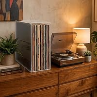 Amazon.co.jp: 【F+Tres】飾れるLPレコード収納ケース 透明アクリル M