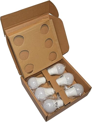 Miniatura 9 de Tienda Basics Bombillas LED, eficiencia energética de 6 W, equivalente a 40 vatios, base estándar E26, 2700, regulable, 10.000 horas, blanco suave,