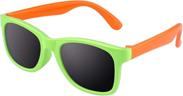 CGID Rubber Flexible Kids Polarized Sunglasses Glasses for Baby and Children Age 3-5,K25