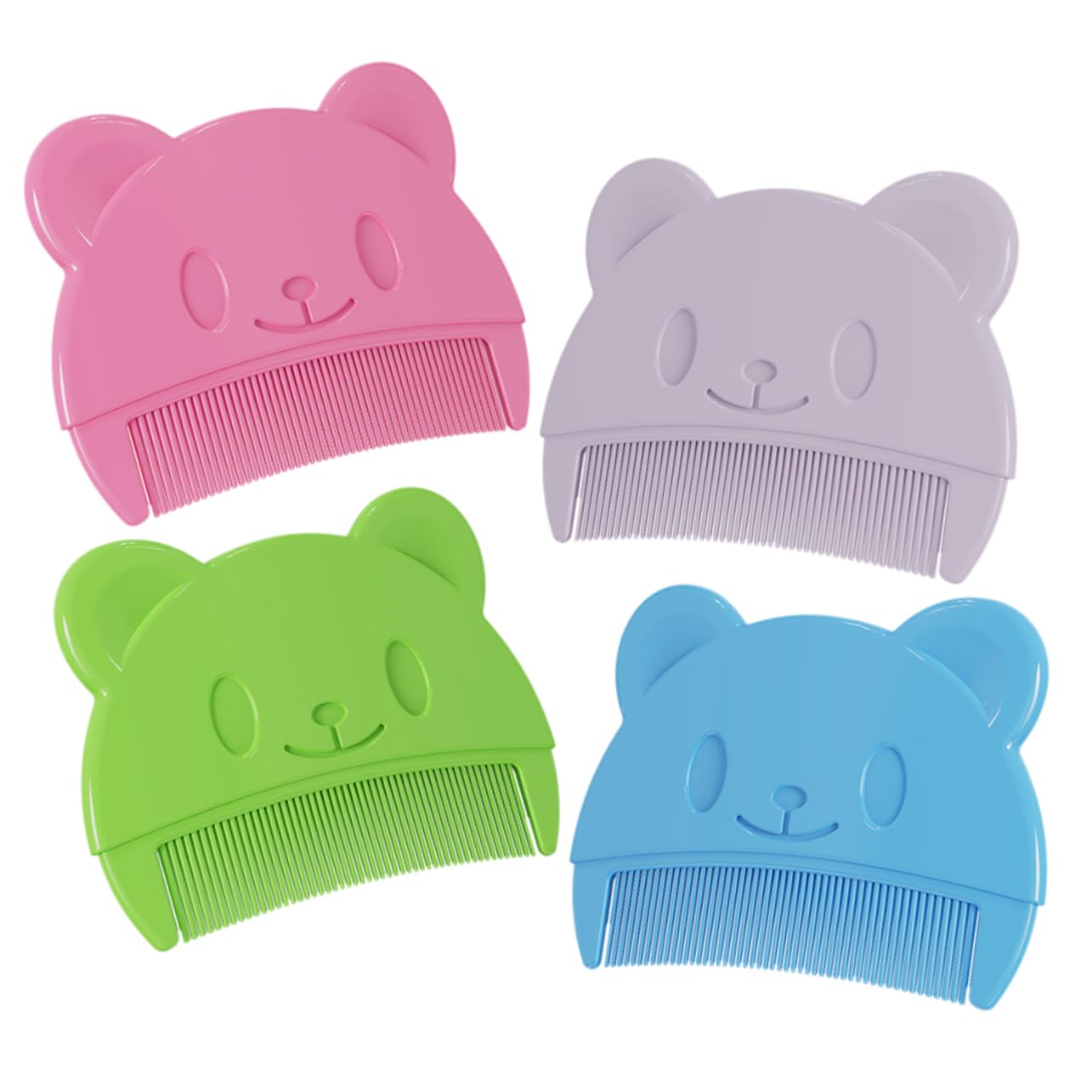 FOMIYES Silicone Baby Scalp Brush Set 4pcs Scalp Massager Shampoo Brush for Bath Shower