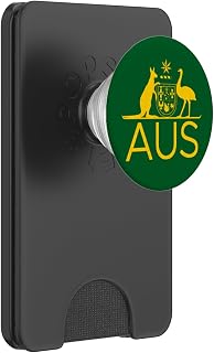 Australia Kangaroo and EMU Coat of ARMS AUS Aussie Sports PopSockets PopWallet for MagSafe