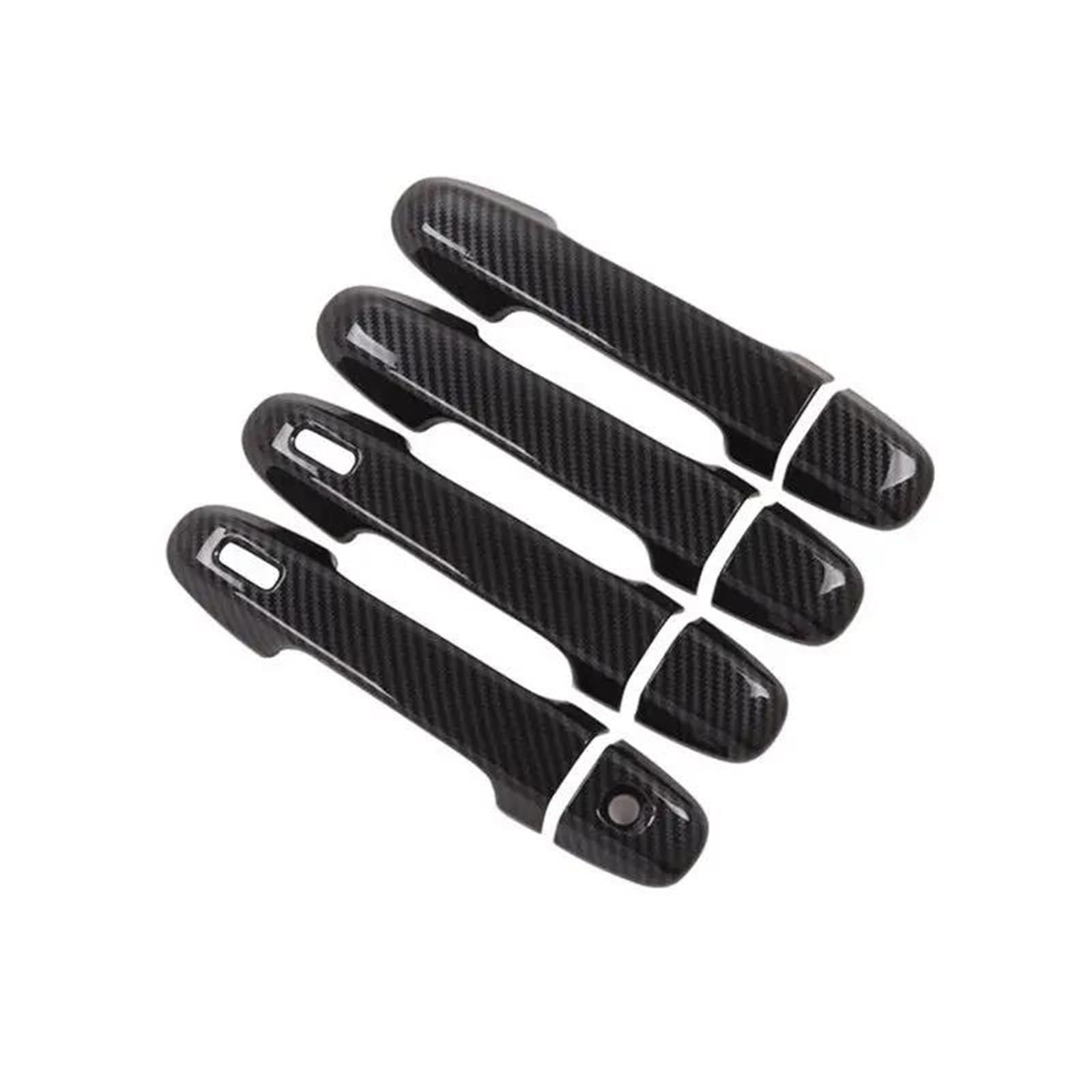 ZAPORA Covers Sticker Carbon Fiber Car Door Handle Cover Sticker Overlay Styling Accessories for Subaru XV for Crosstrek 2018-2022 2023(Carbon Fiber)