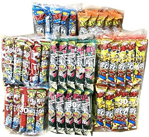 Amazon やおきん うまい棒 人気 の 詰め合わせ 300本 アソート 5種 各60本 とんかつソース サラミ テリヤキ やさいサラダ エビマヨ ゆっくんのお菓子倉庫 スナック菓子 通販