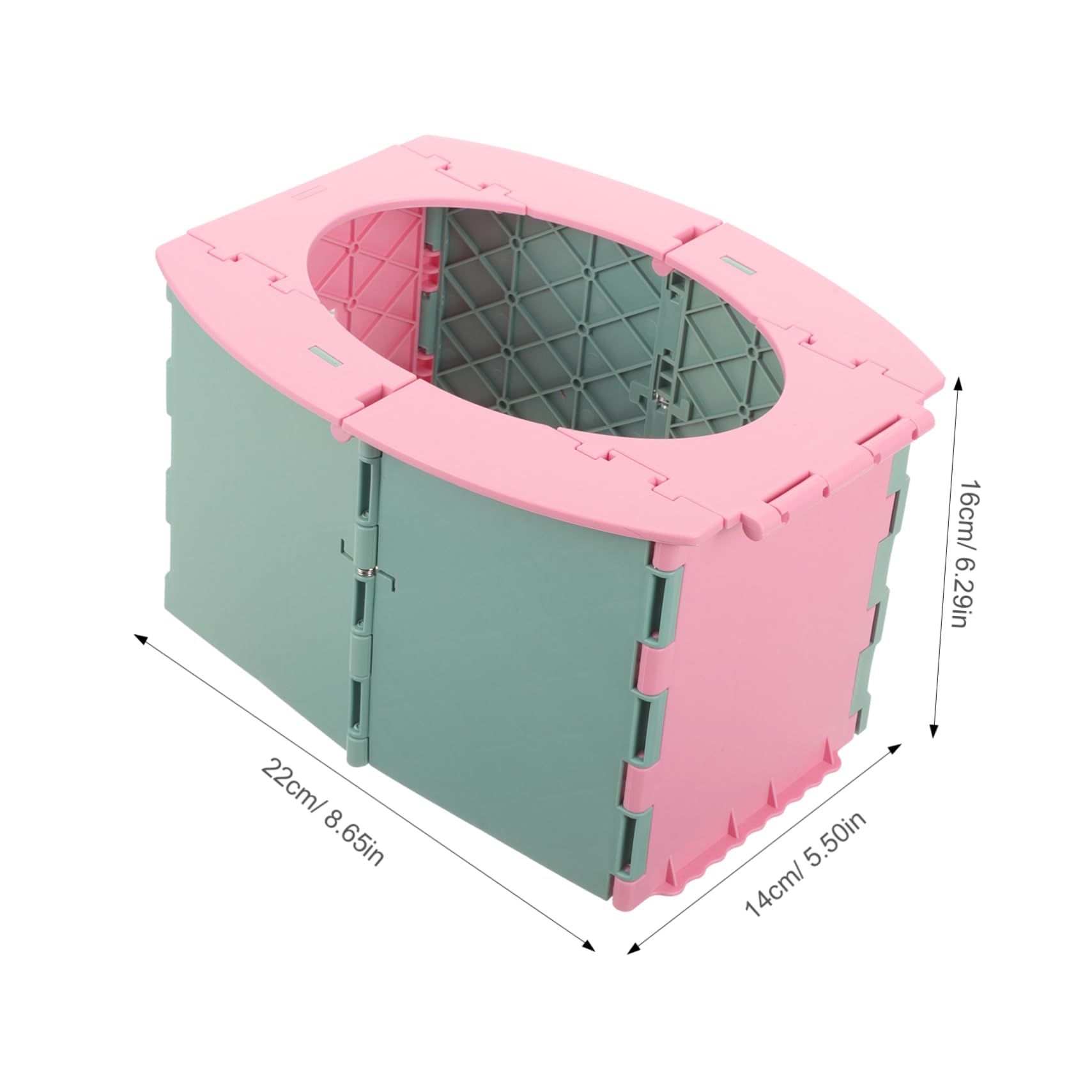 POPETPOP Portable Potty Seat Foldable Lightweight Travel Toilet for Convenient for Indoor Outdoor Use for Potty Training Reusable Compact Design