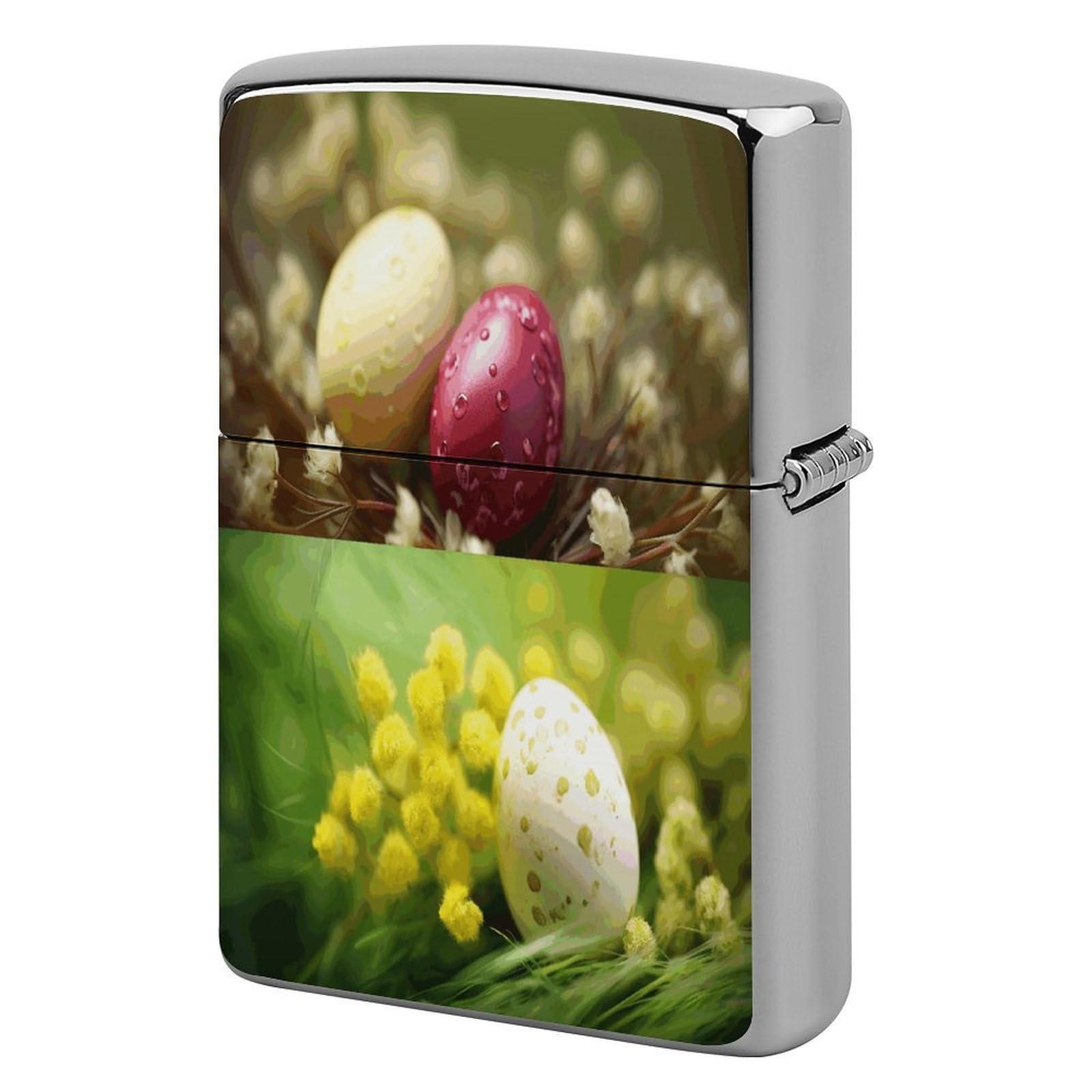 Fodpand Style Eggs Colors Metal Lighter Case Cover Lighter Sleeve
