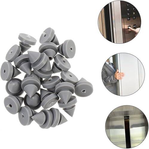 Vista 5 de Tapón de goma anticolisión, 50 unidades, tapones de goma de silicona anticolisión, parachoques para puertas de ascensor, espaciadores de puerta