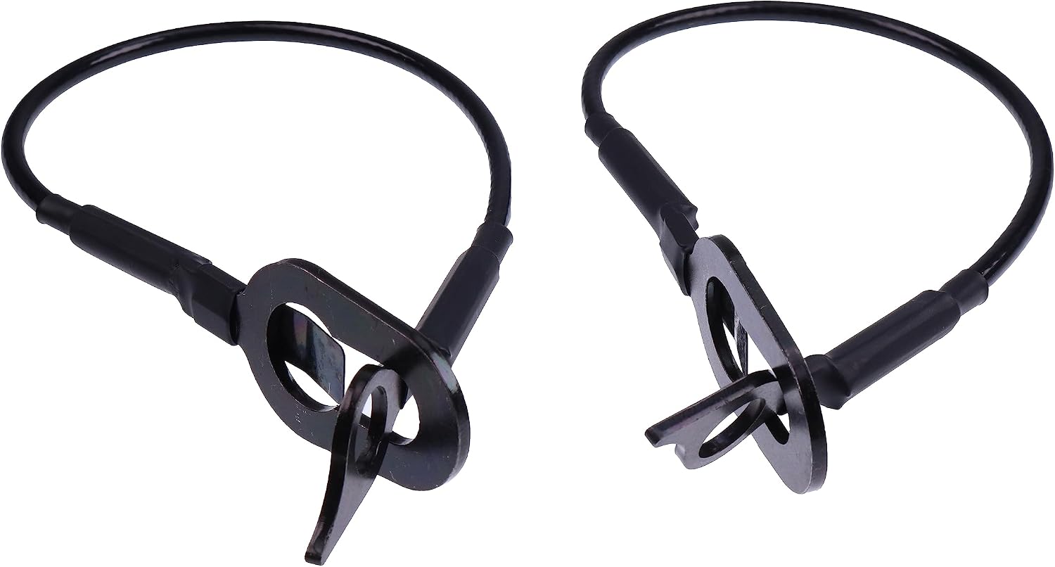 Rear Tailgate Cable Pair Compatible with Dodge Ram 1500 2500 3500 1994-2002, Replaces #55345124AB 55345125AB, Pickup Truck Lift Gate Cables Left&Right 2-Pack