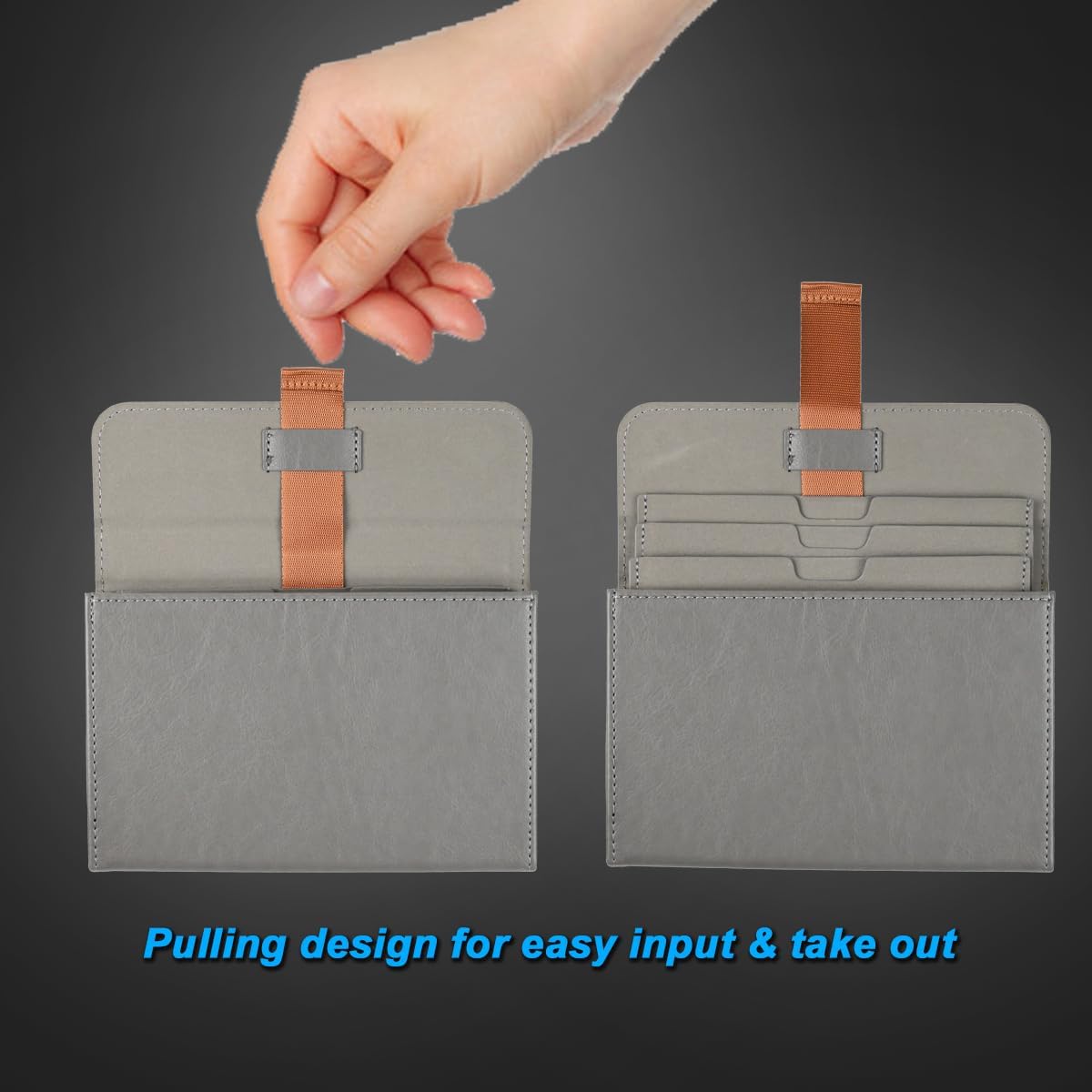 SIOTI Camera 100 * 100mm Square Filter Case 3 Pockets, Leather Filter Pouch, Compatible with 100mm*150mm Square ND/GND/Colorful Filter