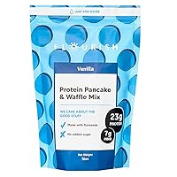 Vista 1 de Flourish - Mezcla de proteínas para panqueques y waffles, aislado de proteína de suero y semillas de lino, sin OMG, sin azúcar añadido