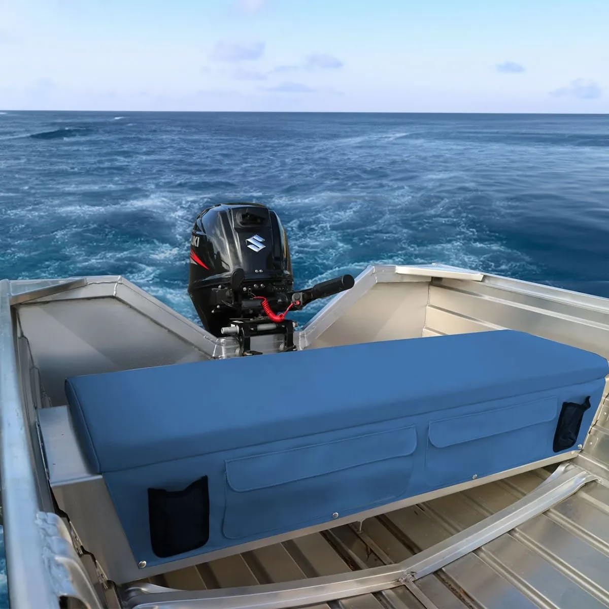 Oceansouth Boat Bench Cushion & Side Pockets (Gris, Longueur x Largeur 600mm x 400mm)