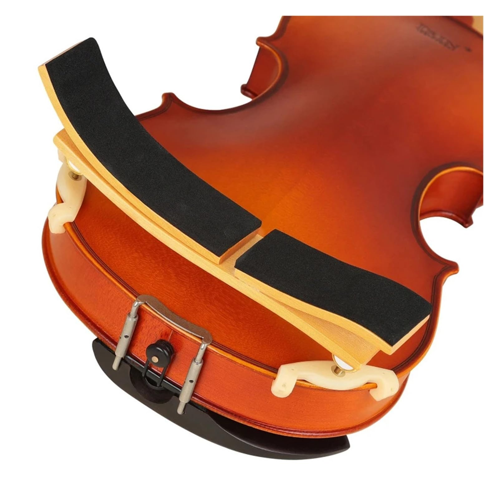 Reposapiés for violín 4/4, soporte ajustable de madera, soporte estable, almohadilla for hombros, accesorios de instrumentos de cuerda