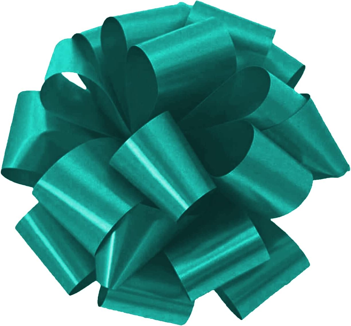 PMU Pom Pom - Pull Out Bows 5 Inch Teal - 20 Loops Pkg/10
