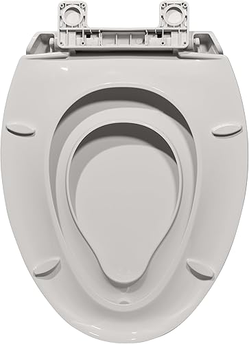 Miniatura 16 de Asiento de inodoro, asiento de inodoro alargado con asiento para niños pequeños, asiento de inodoro alargado para entrenamiento de baño alargado