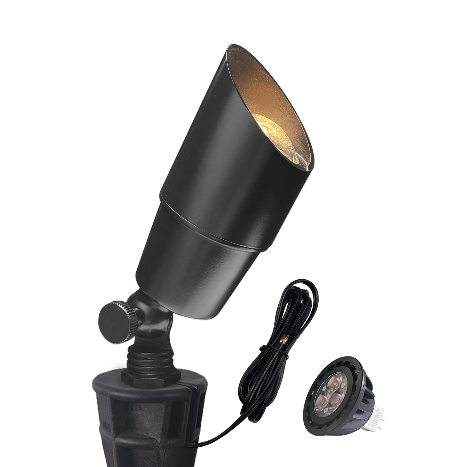 COLOER Brass Low Voltage Landscape Spotlight
