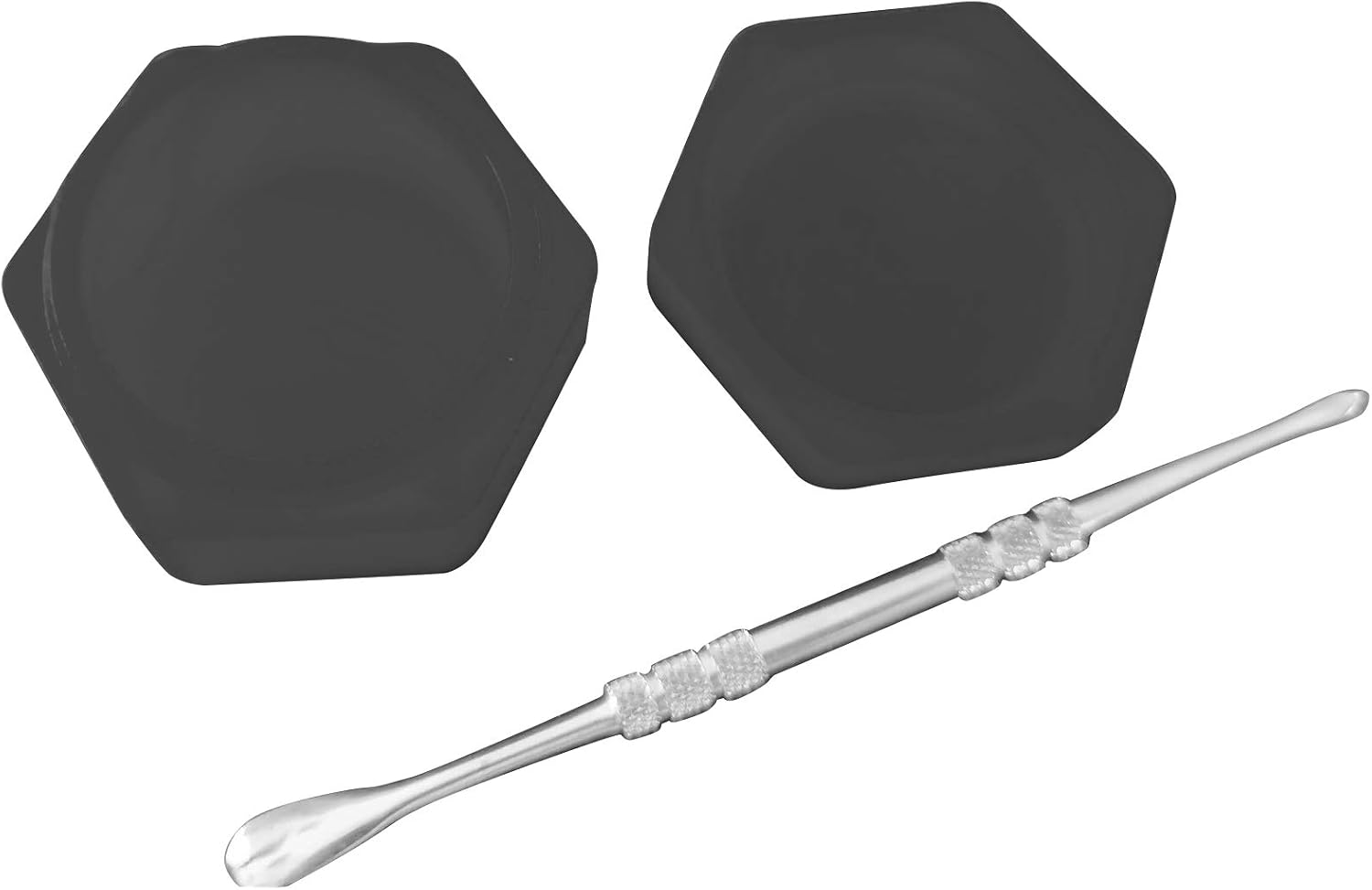 Gentcy 26ml 1PCS Black Hexagon Silicone Container Jar Box