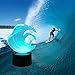 LECO TECH Surfing Night Light Table Bedside Lamp 3D Illusion Remote Control 16 Colors Changing, Perfect Gifts for Surfer Men Women Boys Girls Kids Lover Room Party Decorations