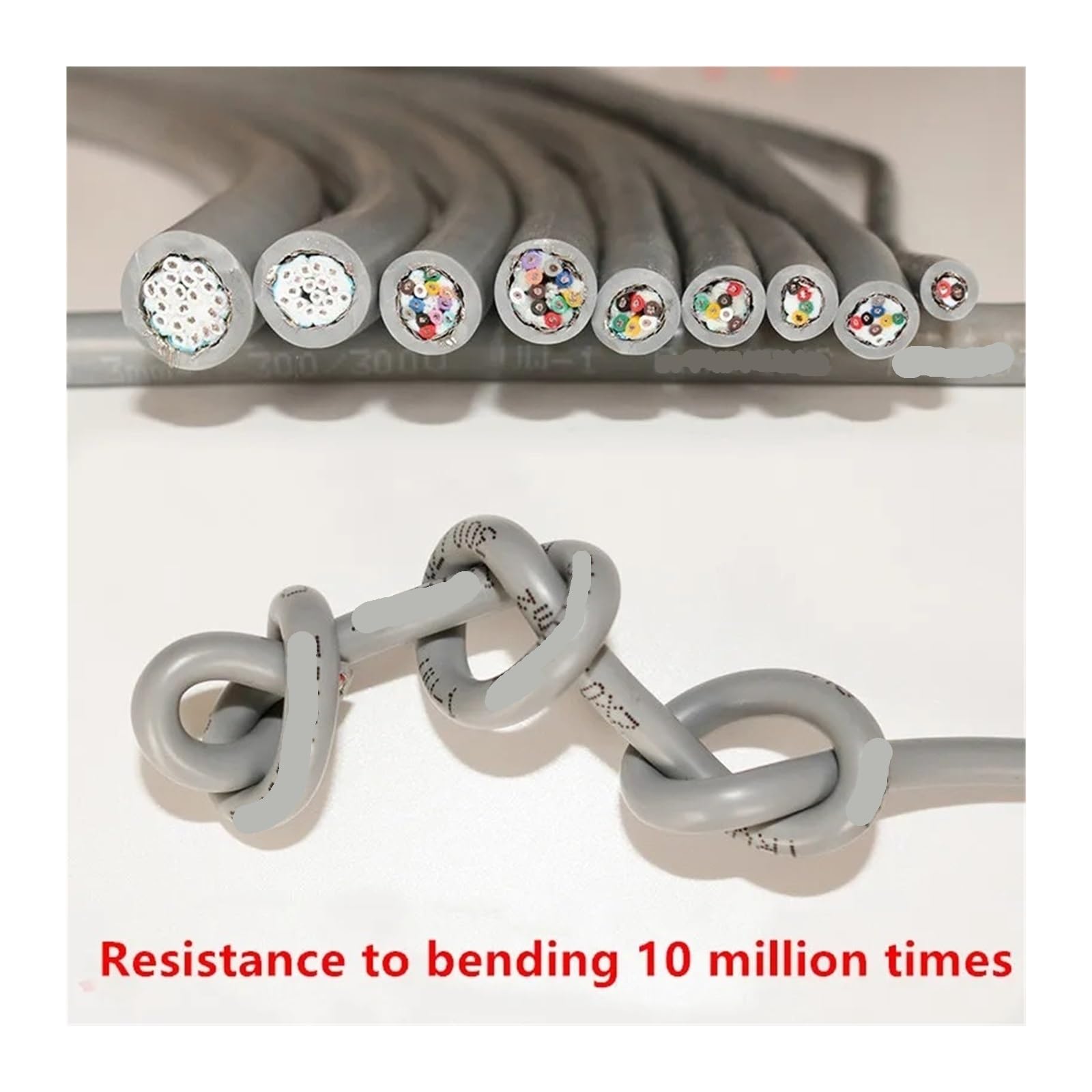 Cavo schermato for traino TRVVP da 5 m 2/3/4/5 core | Filo di rame flessibile resistente alla flessione in PVC da 22 AWG 0,3 mm²(3 core 22AWG 5 meter)
