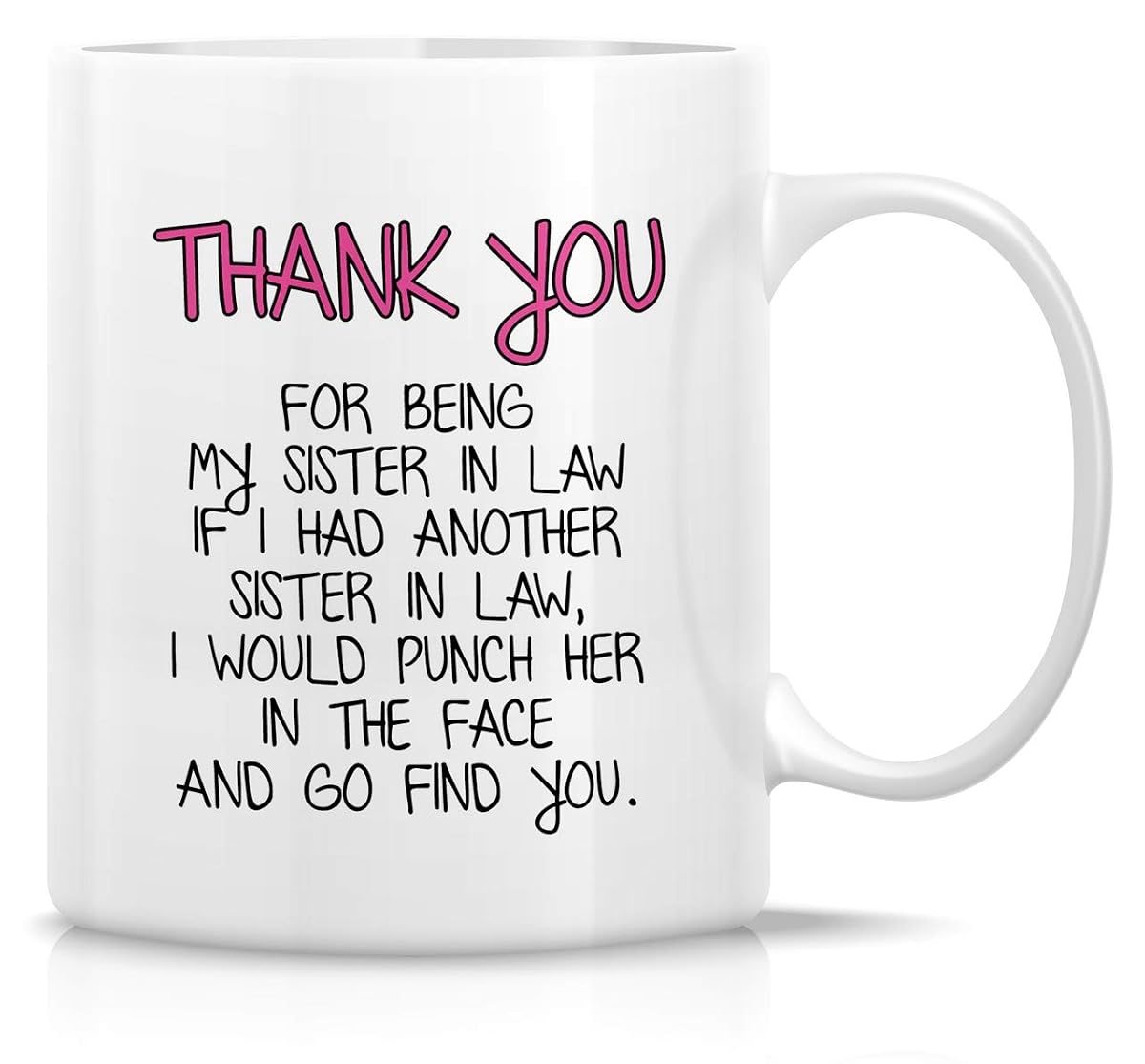 Retreez Funny Mug - Thank You For Being My Sister-In-Law 11 Oz Ceramic Coffee