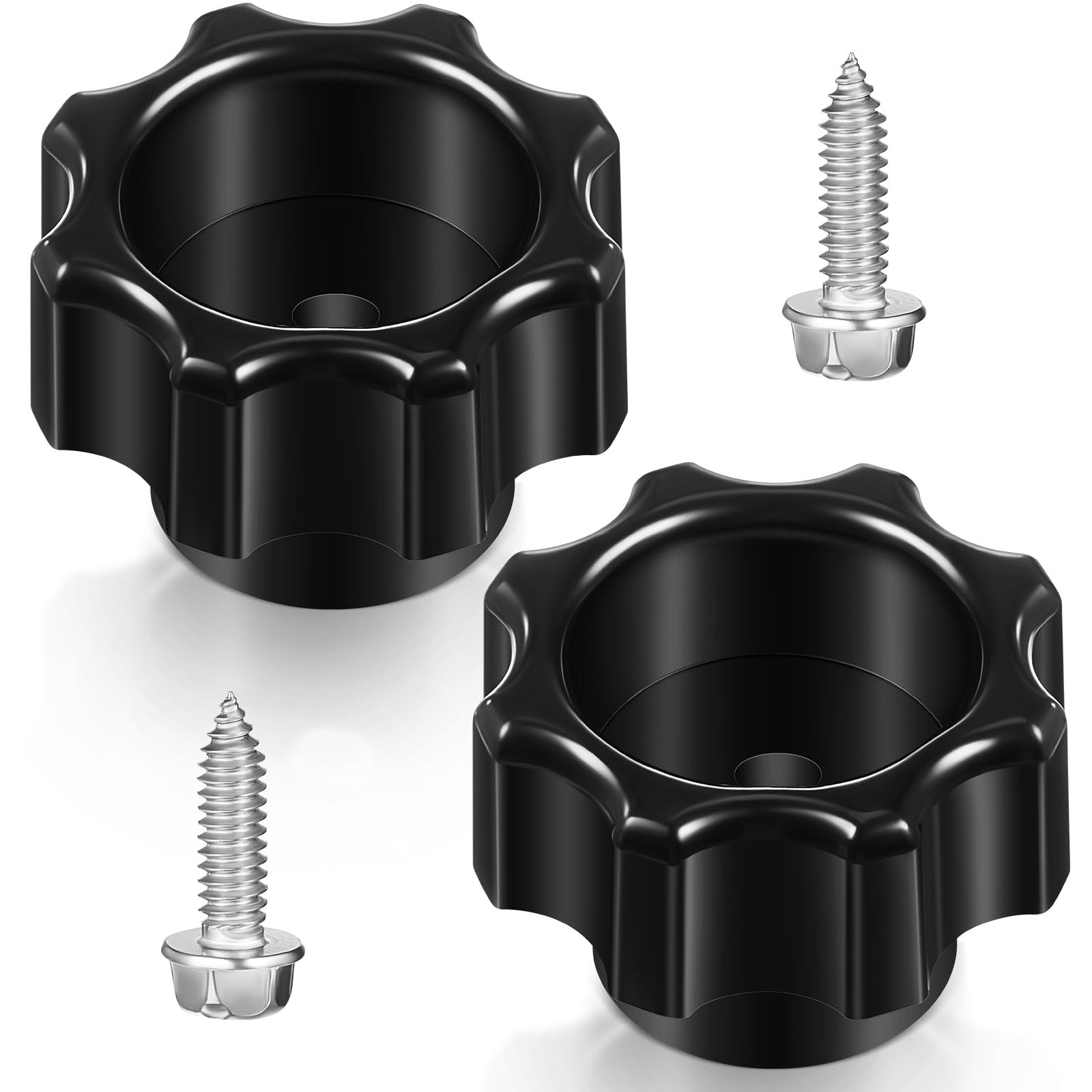 Zonon 2 Sets Outdoor Faucet Handle Kit Black