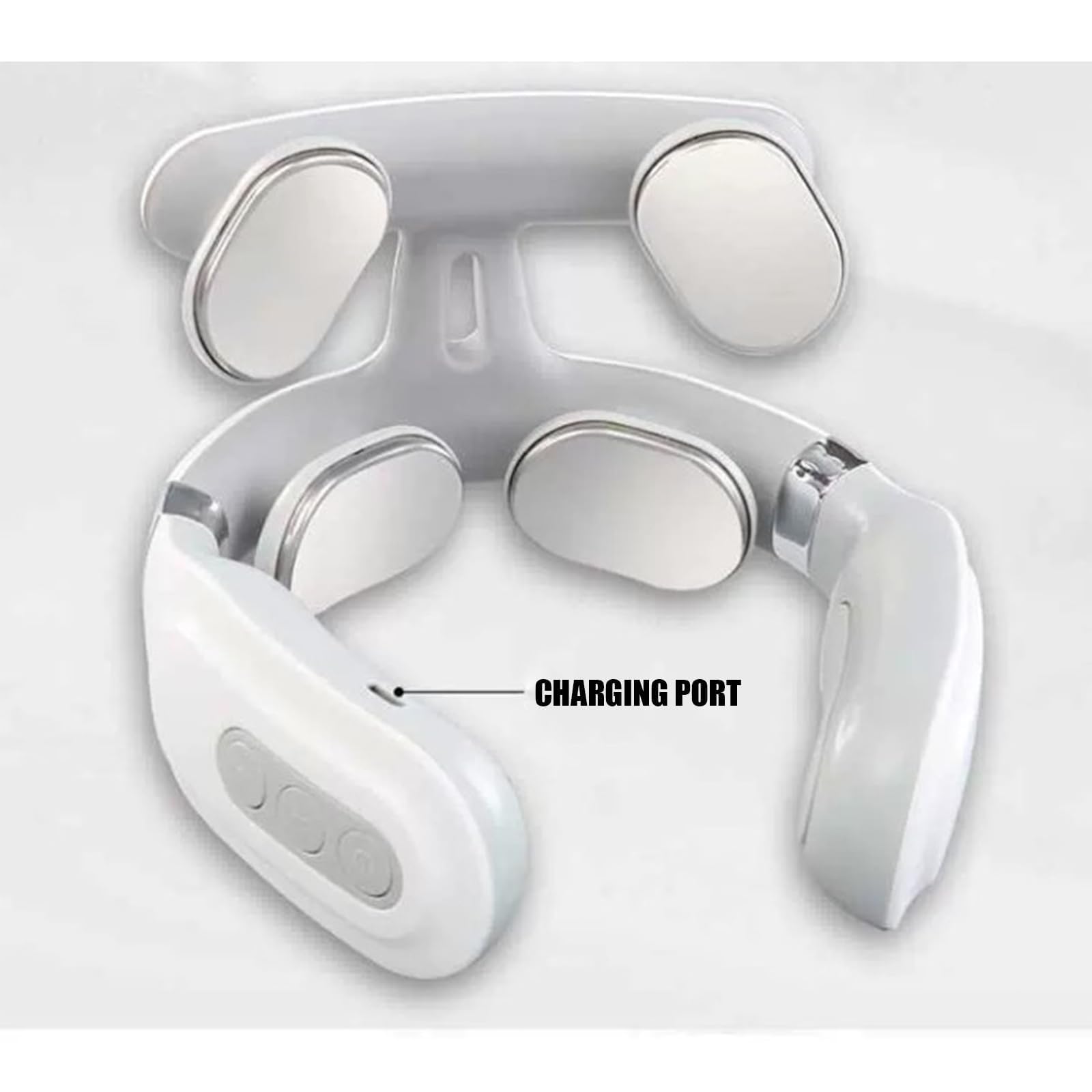 Masseur De Cou Portable Rechargeable - Relaxation Musculaire, Vibrations Et Ultrasons - Modèle TimTam