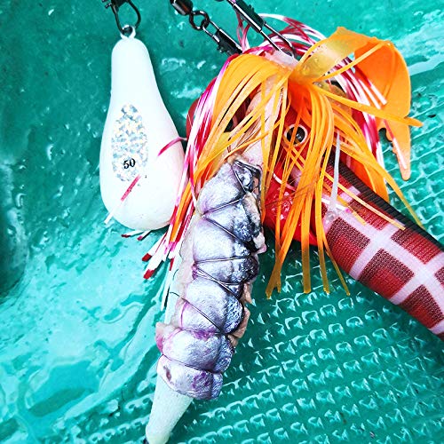 ぐるぐるさんま パープル 釣り餌 タチウオテンヤ タコ釣り フィッシングマックスオリジナル 4枚目