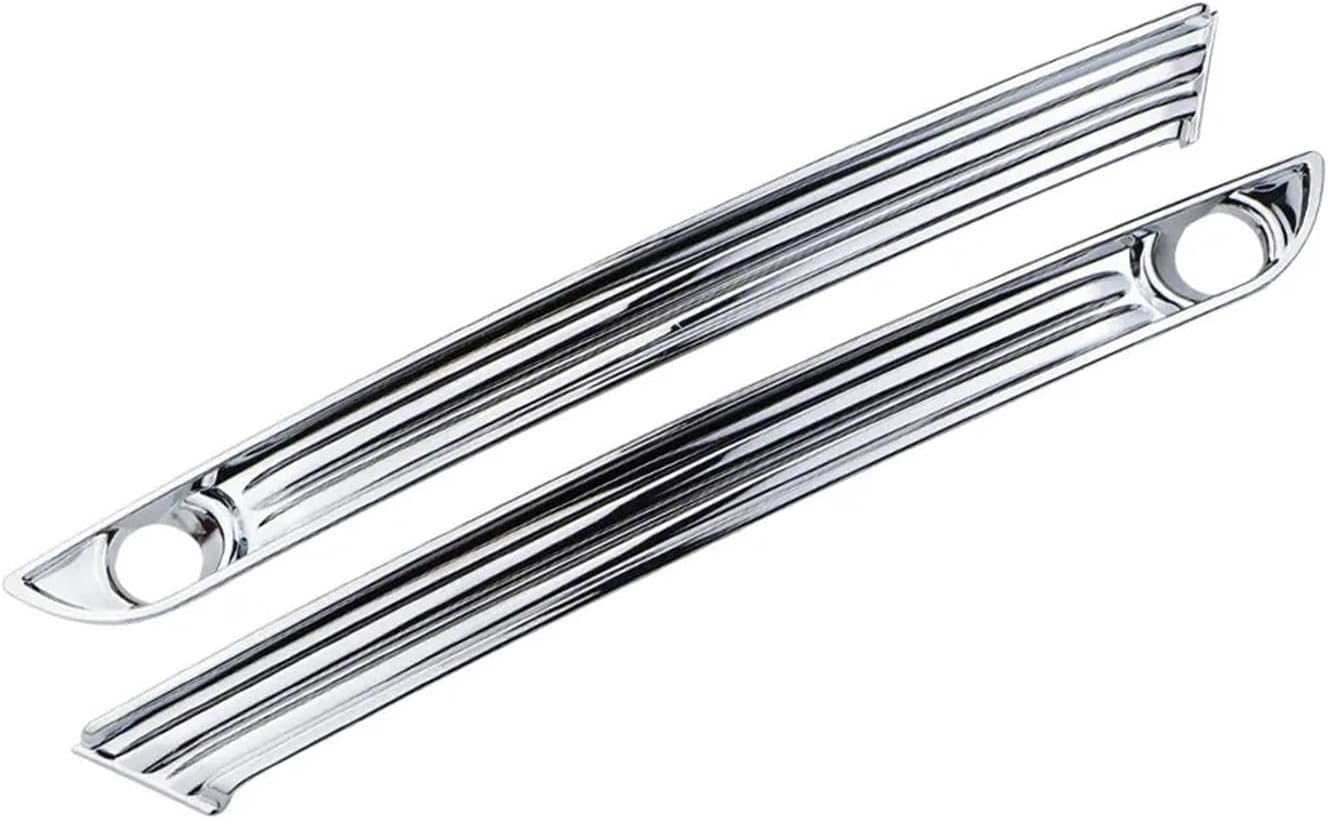 Compatible With Mazda CX5 CX-5 2017 2018 ABS Chrome Front Fog Light Lamp Eyebrow Bumper Eyelid Cover Trim Bezel Garnish Moulding Accessories