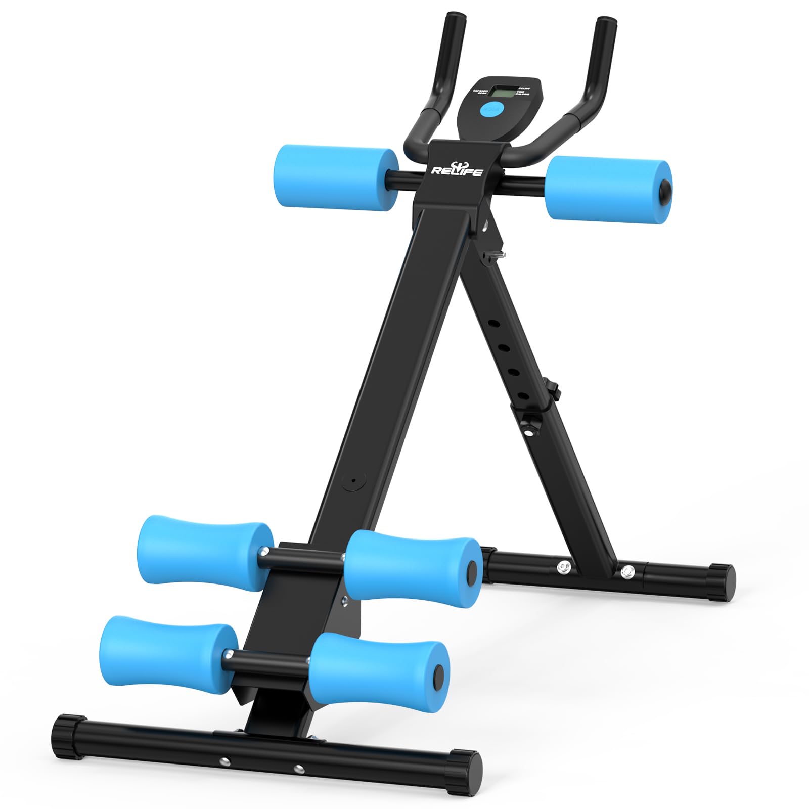 RELIFE REBUILD YOUR LIFE Maquina Abdominales Casa Aparato de Entrenamiento Muscular Ejercitador Plegable Multifuncional Gimnasio