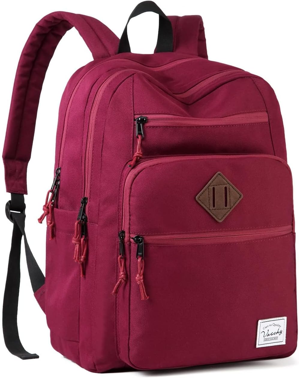 VASCHY School Backpack, 21L Large Capacity Lightweight Rucksack for Travel
