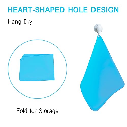 Miniatura 5 de Manteles individuales de silicona para niños, manteles individuales de silicona antideslizante para niños, manteles individuales portátiles para