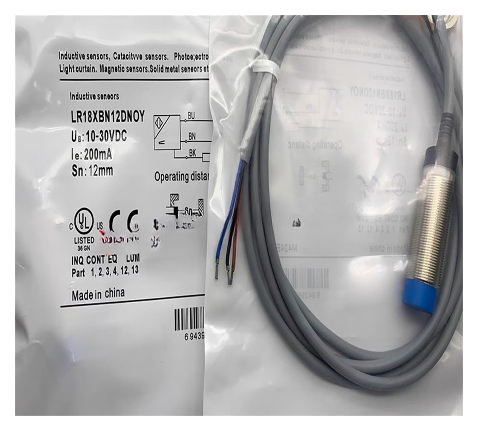 Capteur de proximité LR18XCF08DPOY pour détection industrielle précise