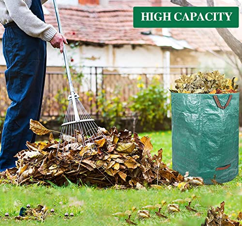 72 Gallons Garden Bag Collapsible Reuseable Heavy Duty Garden Waste Bags For Lawn Yard Leaf Trash Debris Garden Bags With Gardening Gloves(3-Pack) #TOP4