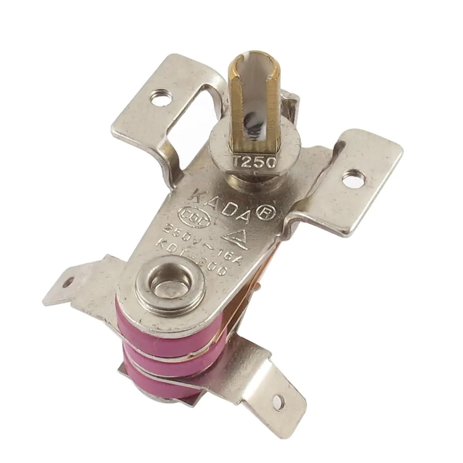 AC 250V 16A Adjustable Thermostat 70-100°C Bimetallic Sheet Heating Thermostat Switch Temperature Controller KDT-200(80 Celsius)