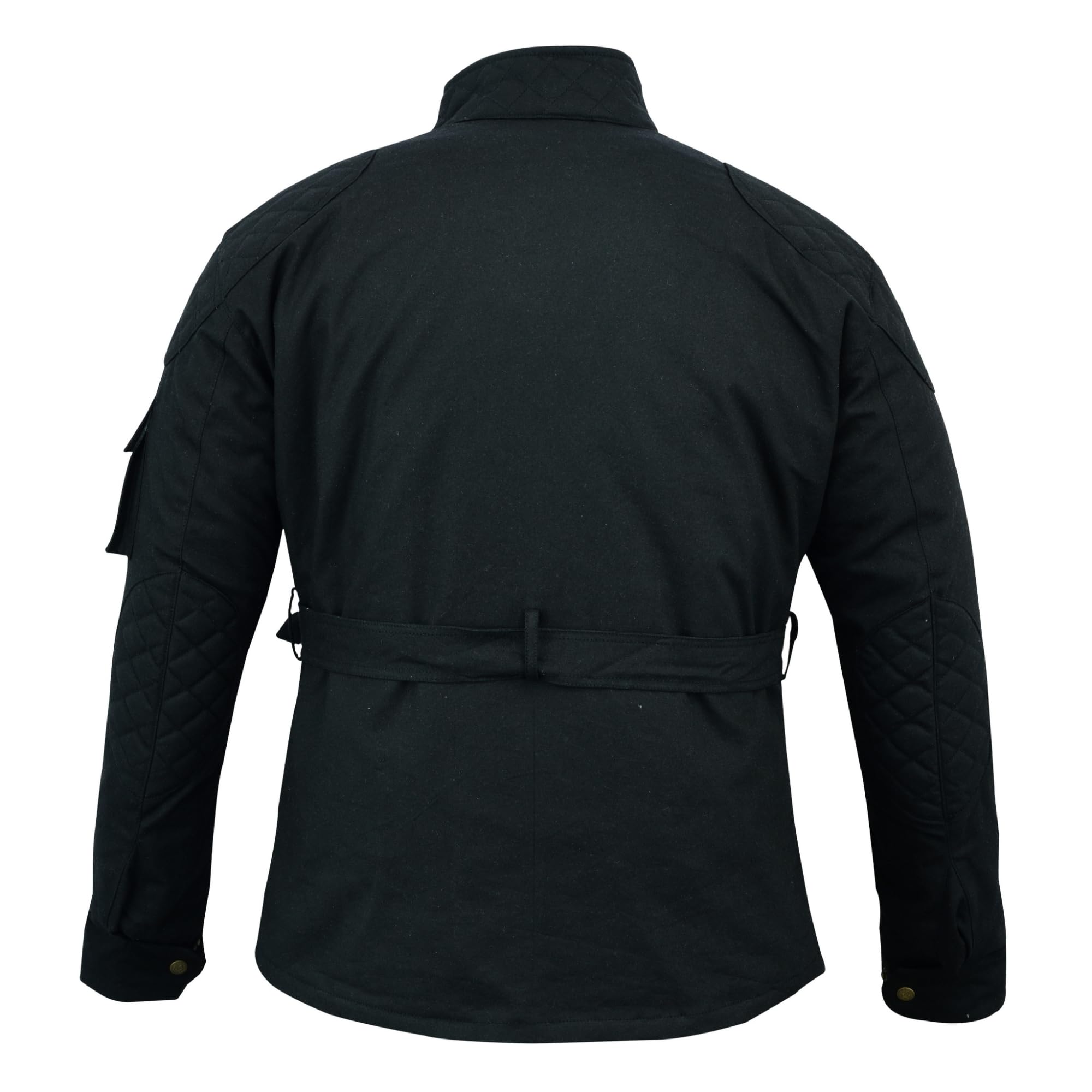 Veste de moto en coton ciré pour homme, veste de moto doublée en nylon imperméable, manteau d'hiver en textile blindé pour motard, vêtements d'équitation et de voyage
