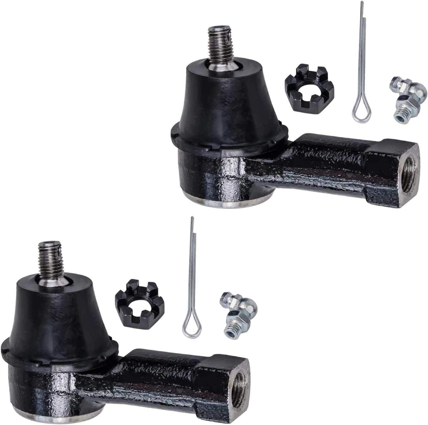 Detroit Axle - 6PC Front Inner Outer Tie Rods Lower Ball Joints Replacement for 01-05 Mitsubishi Eclipse - [99-03 Galant] - 01-05 Chrysler Sebring Coupe - [01-05 Dodge Stratus Coupe]