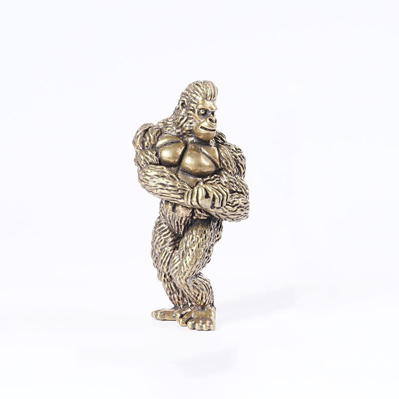 Amazon.com: Heavy Brass Fitness Gorilla Sculpture Porch Decoration