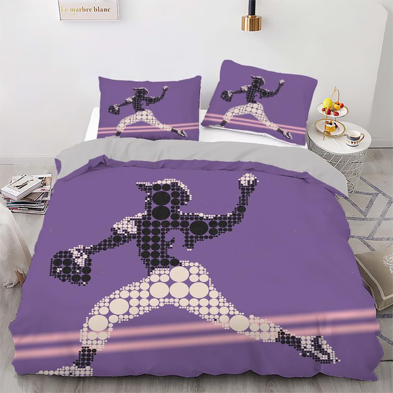 Housse de couette 240 x 260 violette idéale pour une décoration de chambre moderne