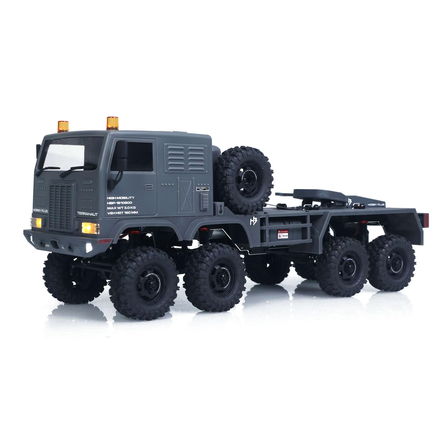 RTR 1/18 Camion militare radiocomandato 8 * 8 RC fuoristrada 280 motore spazzolato quinta ruota argano gancio in metallo tutte le ruote sterzo Hobby Grade modello per bambini dai 14 anni in