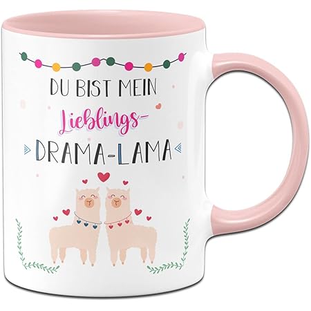 Tazza Divertente 'Du Bist Mein Lieblings' – 330ml Ceramica Verde Scuro – Idea Regalo Amici/Fidanzata