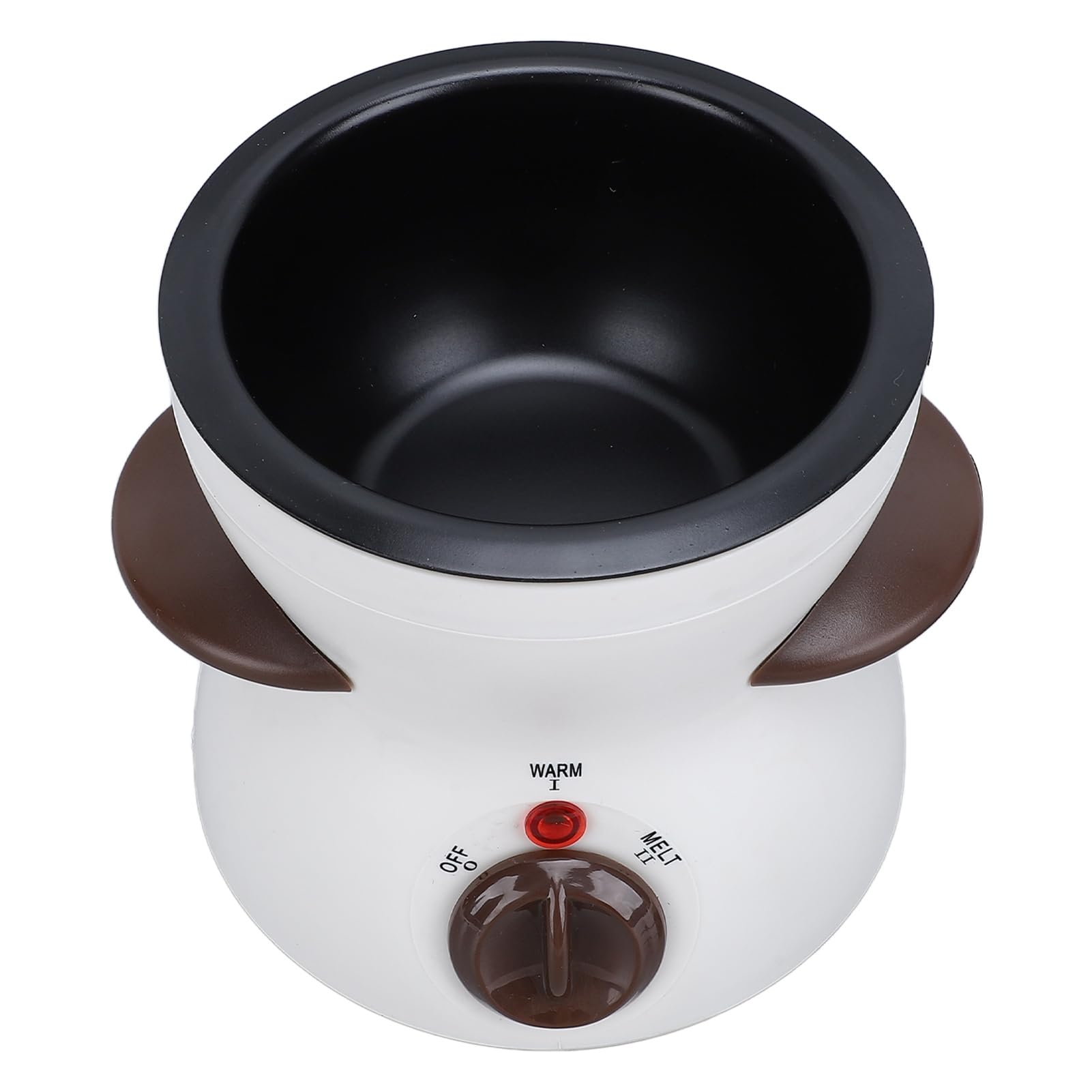 Jectse Mini Set di Pentole per Fonduta Elettrica, Set per Fonduta di Cioccolato capacità 25 W 200 Ml con Forchette da Immersione per la Casa (Spina Europea 220 V)