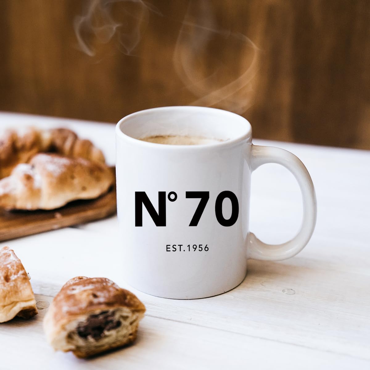 70th Birthday Gifts for Women Men,1956 Birthday Gifts for men Women Mom Dad Sister Best Friends 70th Birthday Mug Birthday Presents Coffee Mug White - Image 5