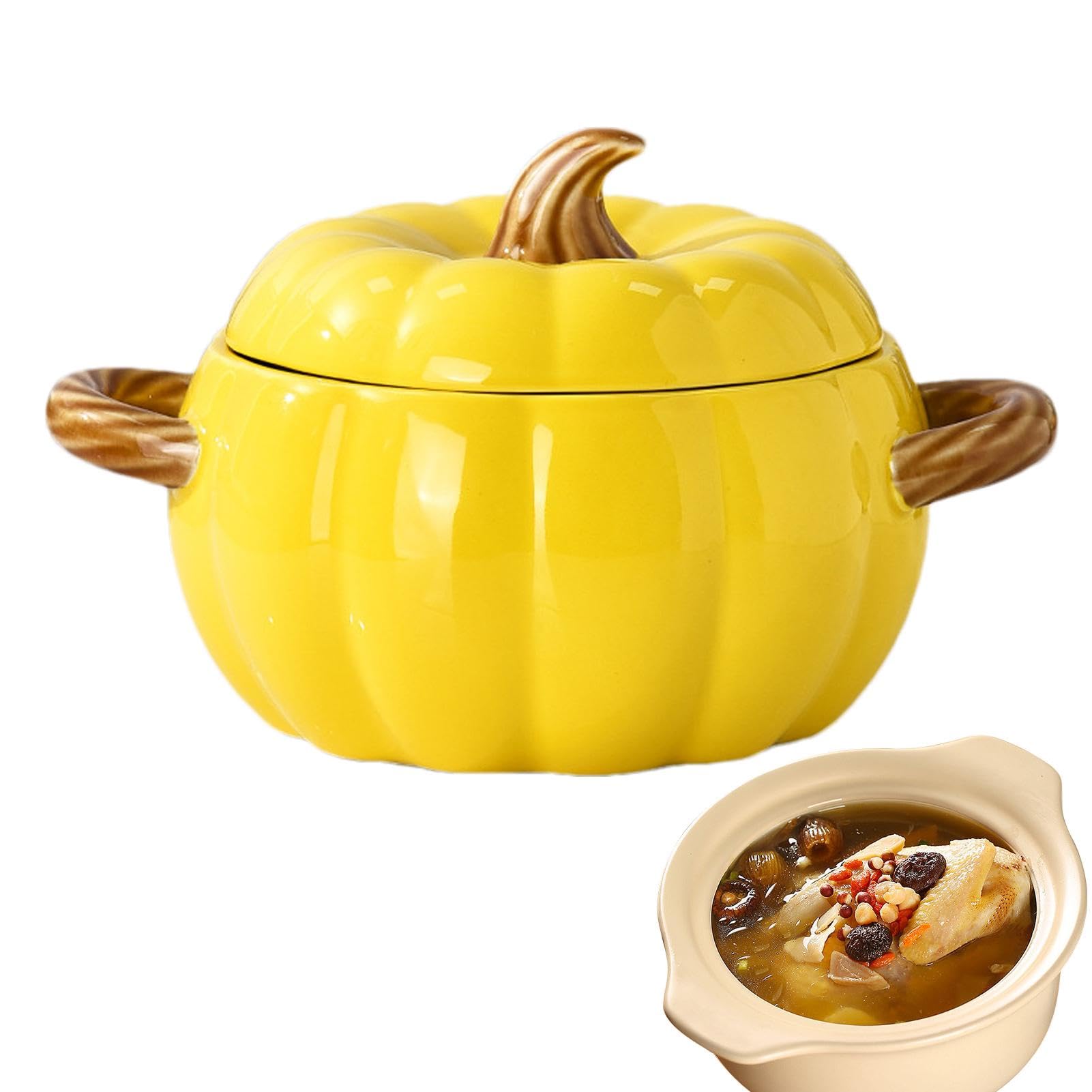Amazon.co.jp: セラミックかぼちゃ皿、かぼちゃ調理鍋 | 感謝祭の
