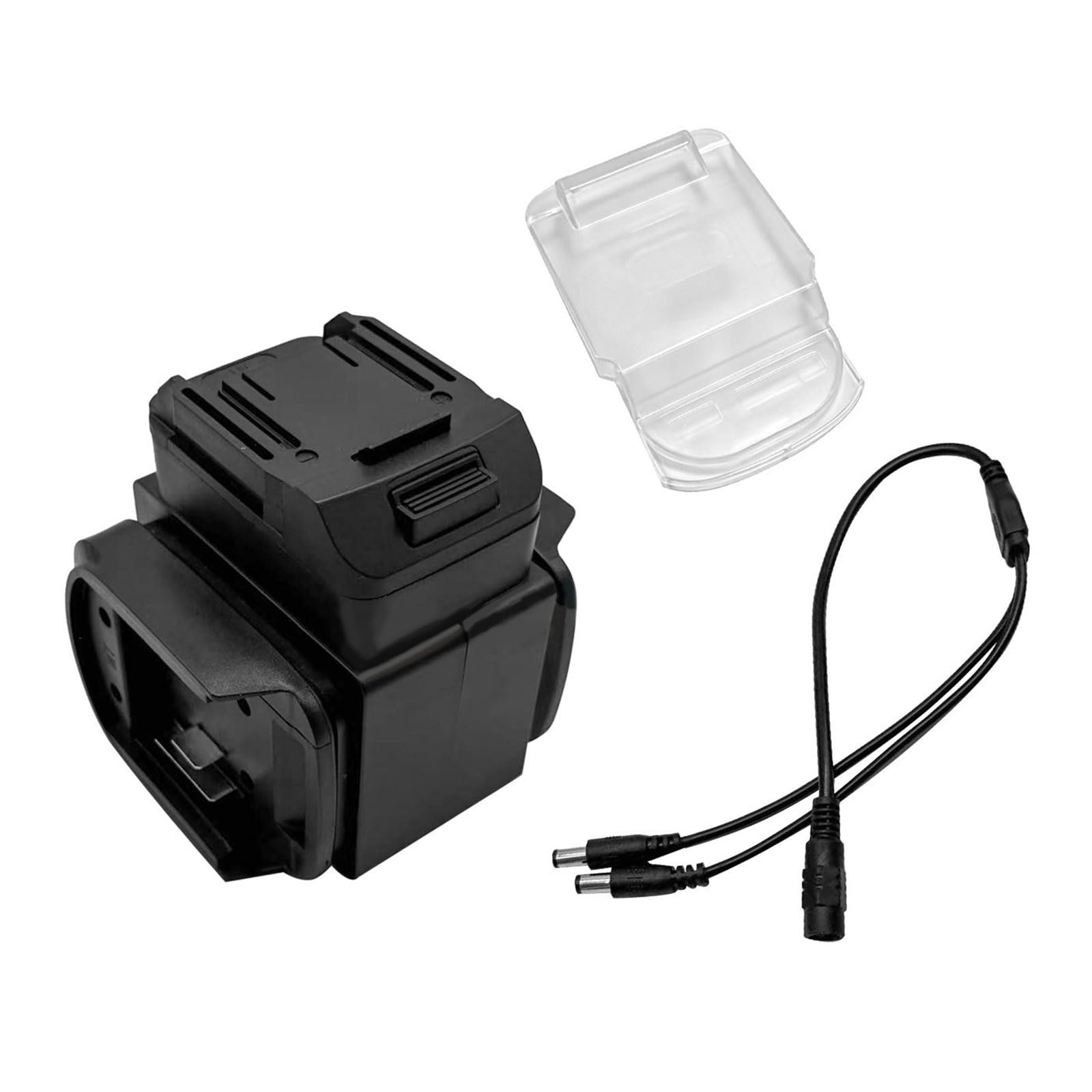 Msioytog Power Splitter For Cordless Tools Enables 2 Devices Simultaneous Charging Portable Construction Battery Divider
